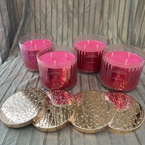 Bath & Body Works Twisted Peppermint Candles